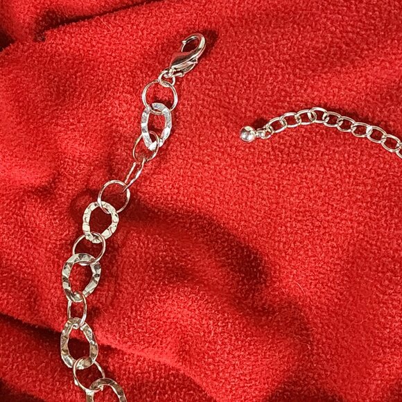 Chico's Vintage Bamboo and Silver Circular Dangle Fringe Statement 22" Necklace - Picture 12 of 16